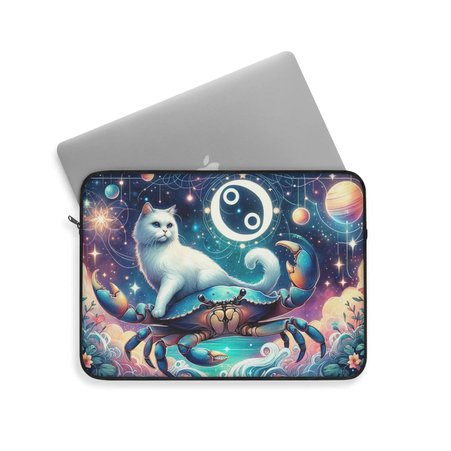 Cancer Crab Zodiac - Cat Lover - Laptop Sleeve   