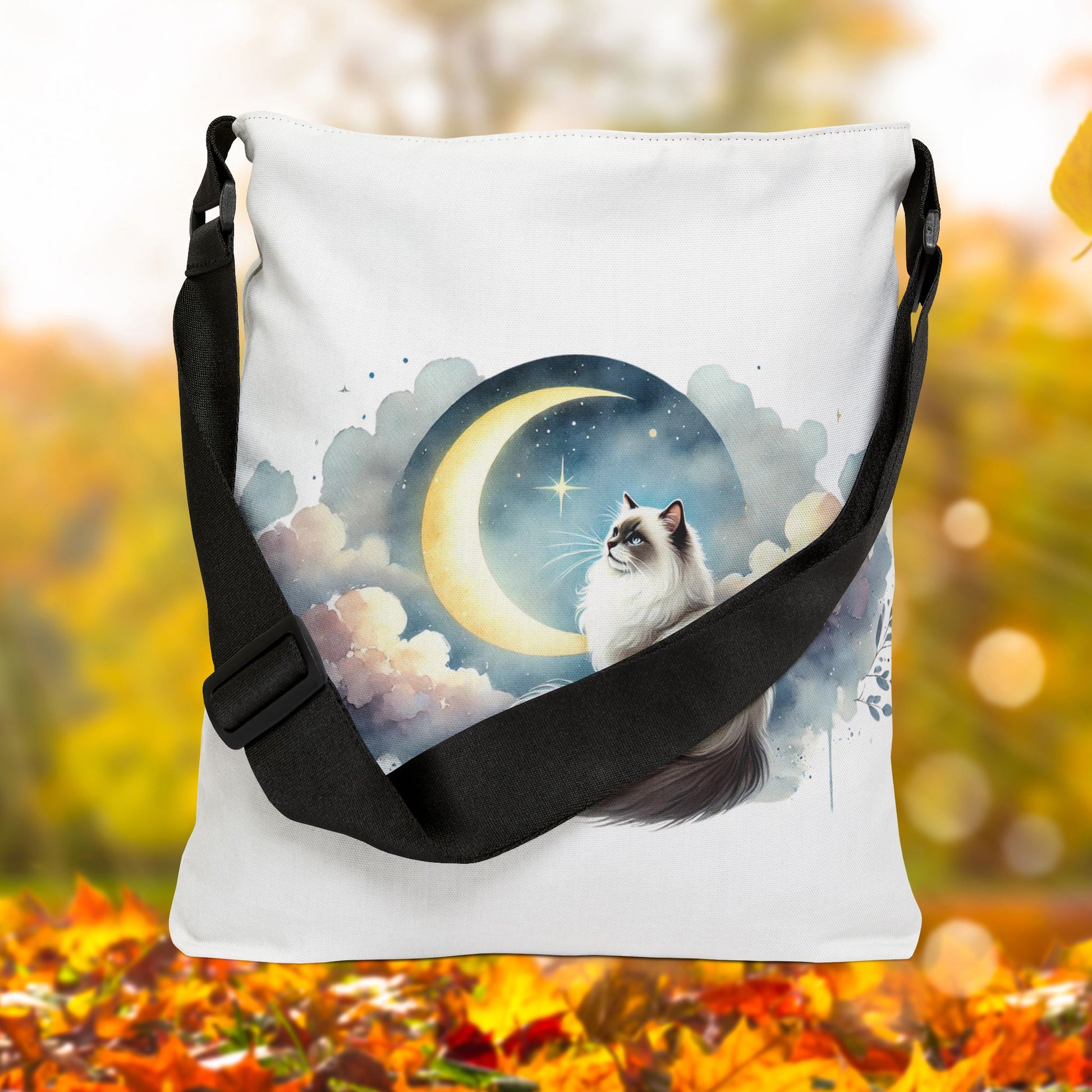 Copy of Moon Tarot - Cat Lover - Adjustable Strap Tote Bag   