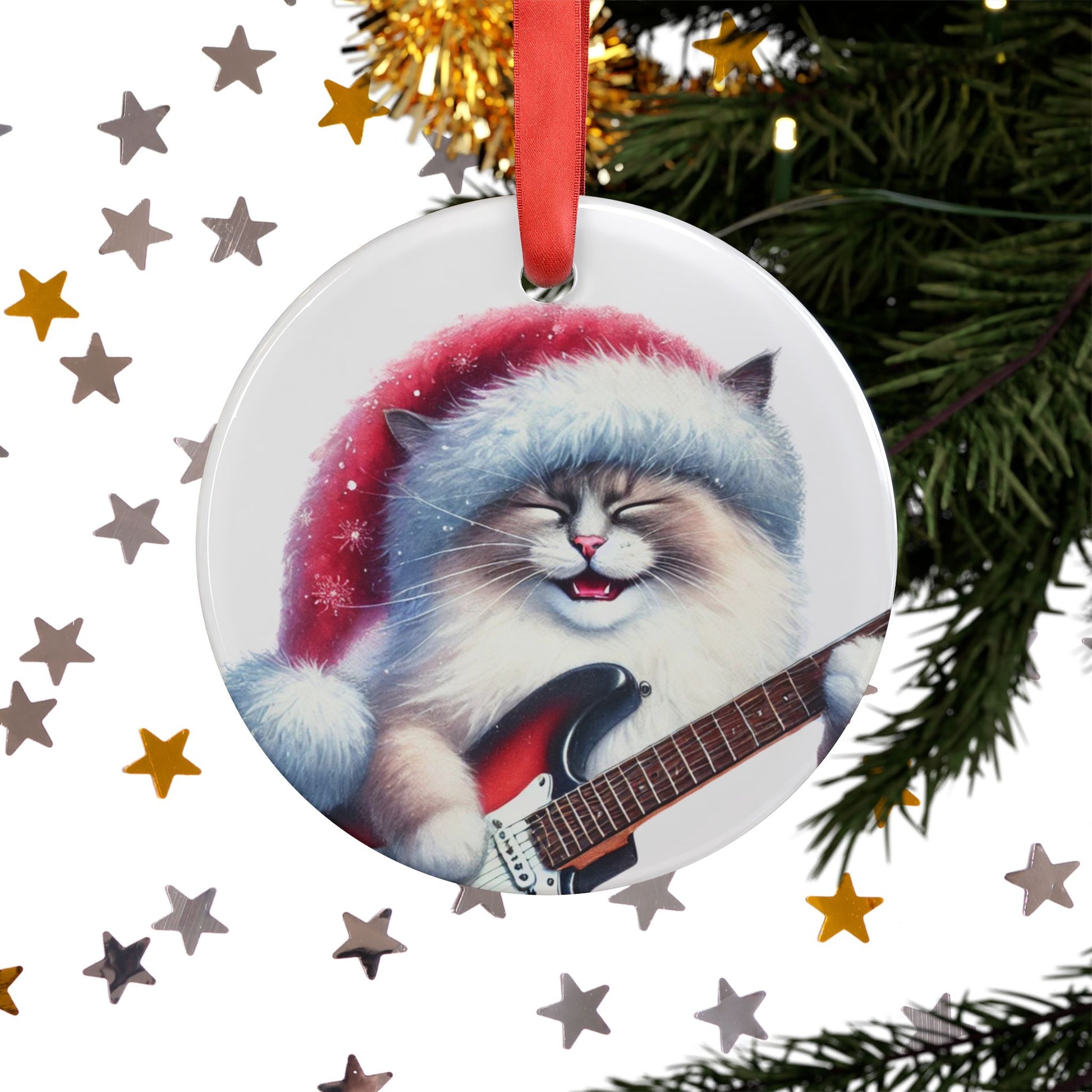 Christmas Rock - Cat Lover - Ornament   