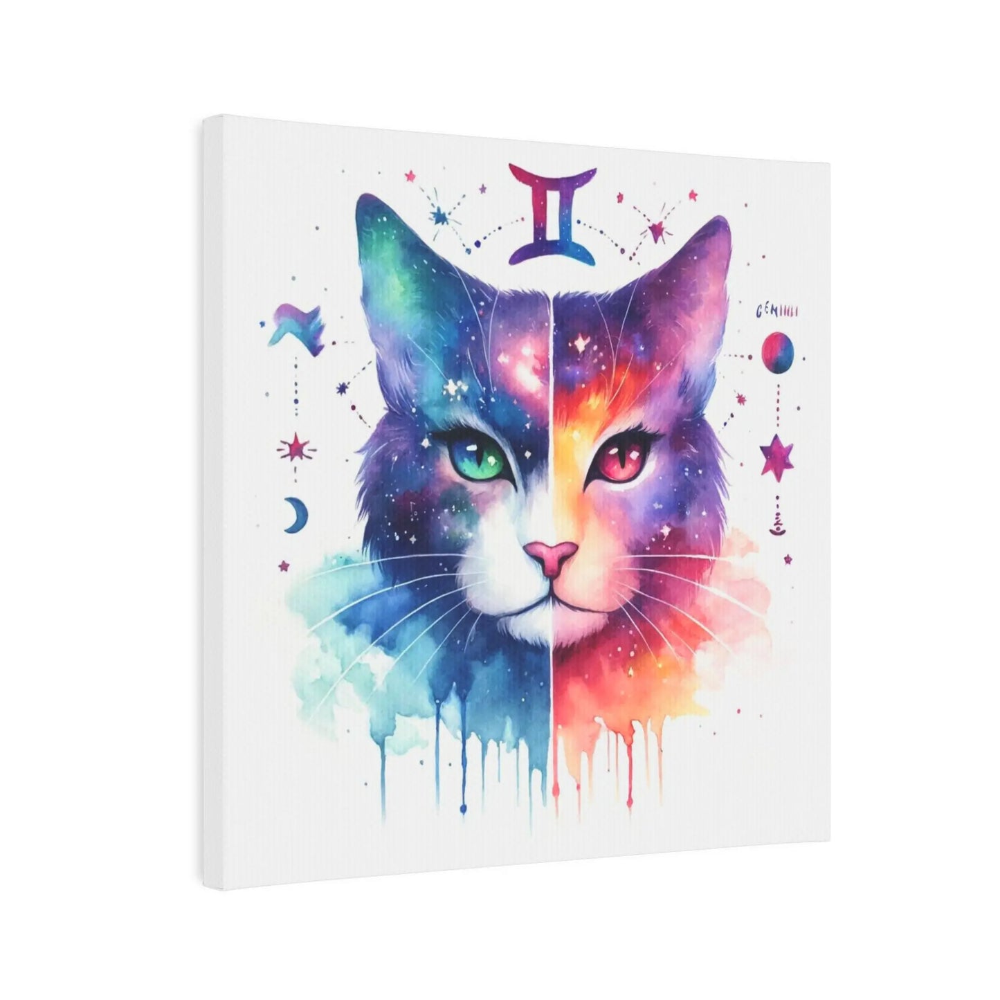 Gemini Zodiac - Cat Lover - Wall Art Decor   