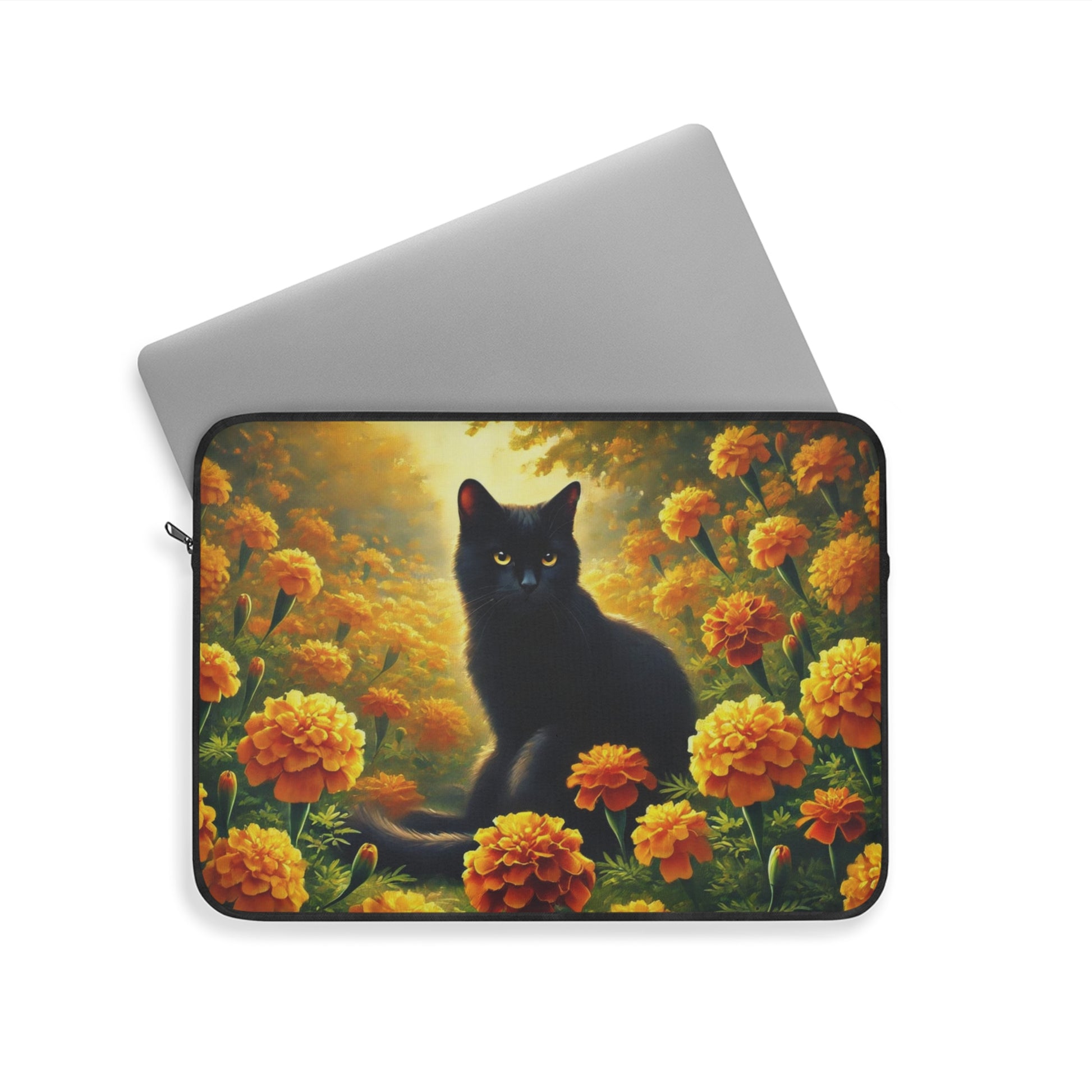 October Birth Flower - Cat Lover - Laptop Sleeve   