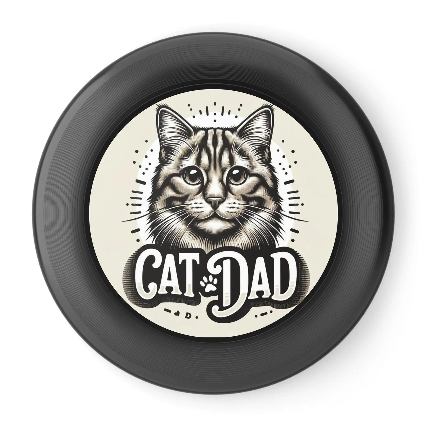 Cat Dad Wham-O Frisbee - Dad Gift Idea - Two Color Options - Montecore PawPrints