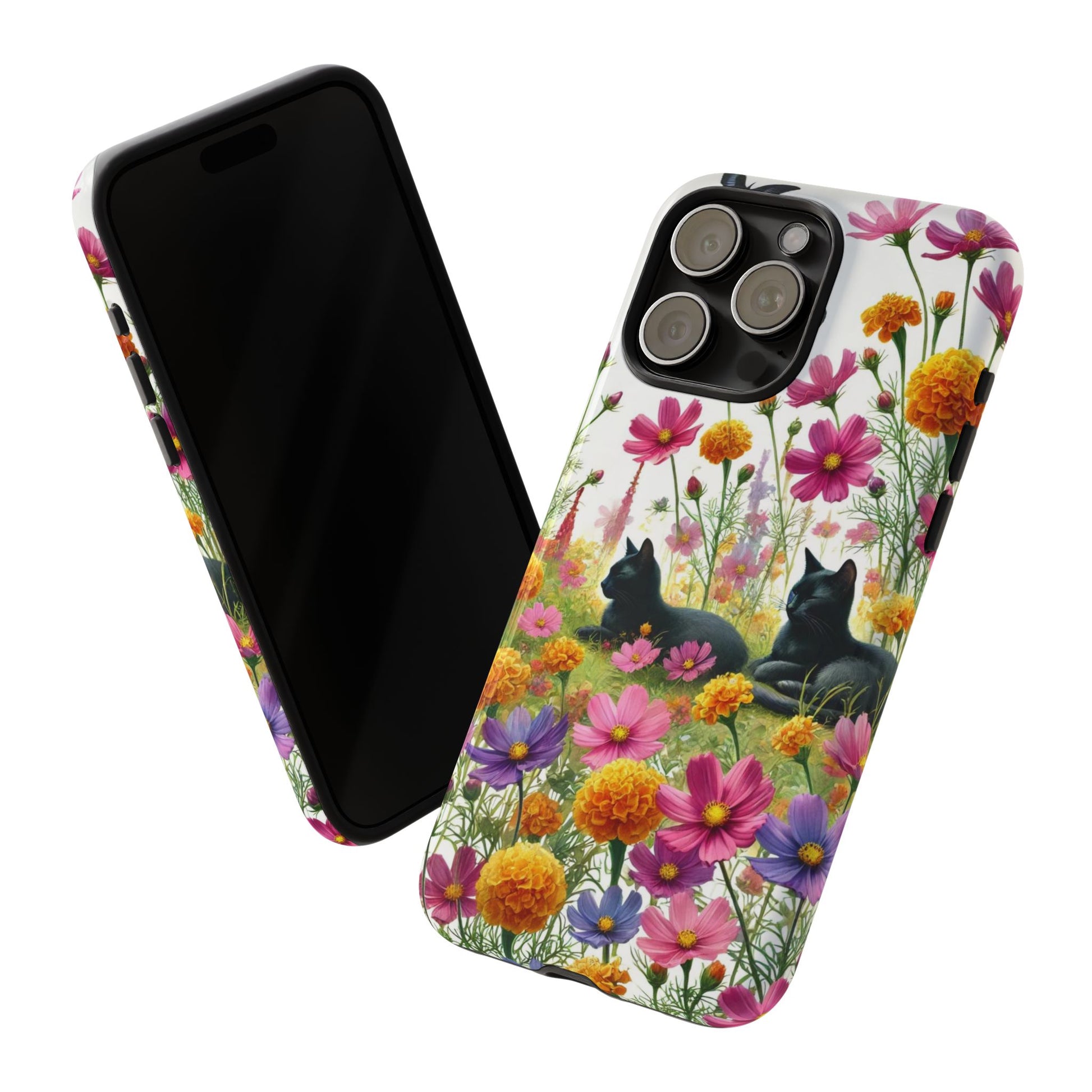 October Birth Month Flowers - Cat Lover  Iphone Tough Cases   