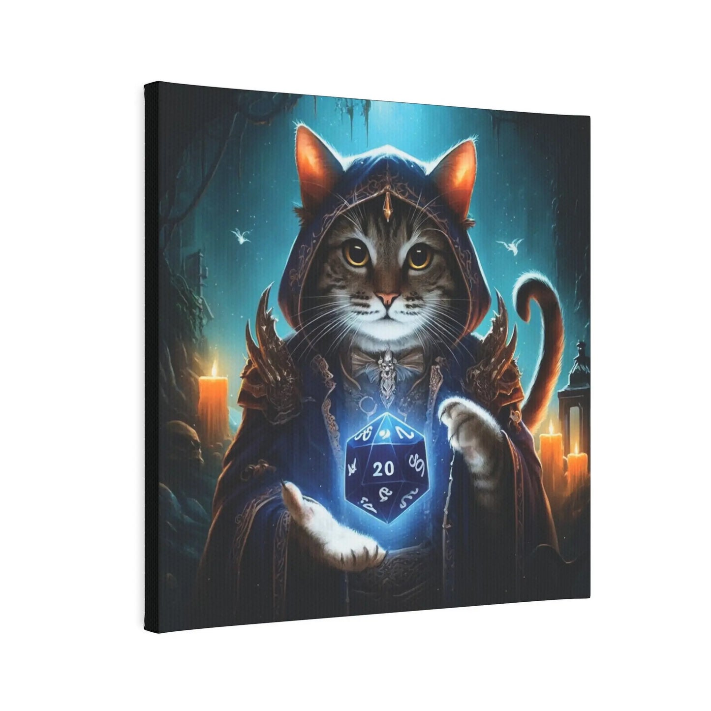 Dungeons and Dragons Cat Sorcerer - Cat Lover - Wall Art Decor - Montecore PawPrints