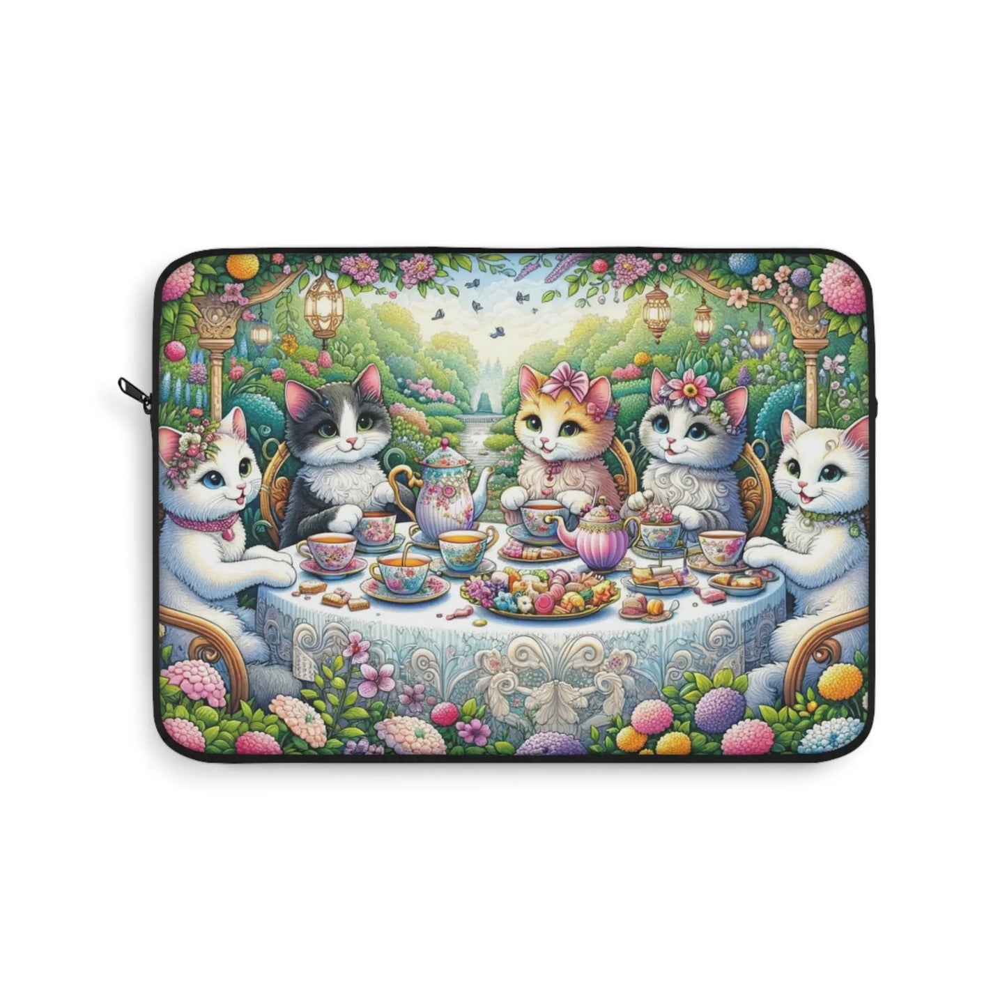 Tea Time - Cat Lover - Laptop Sleeve   