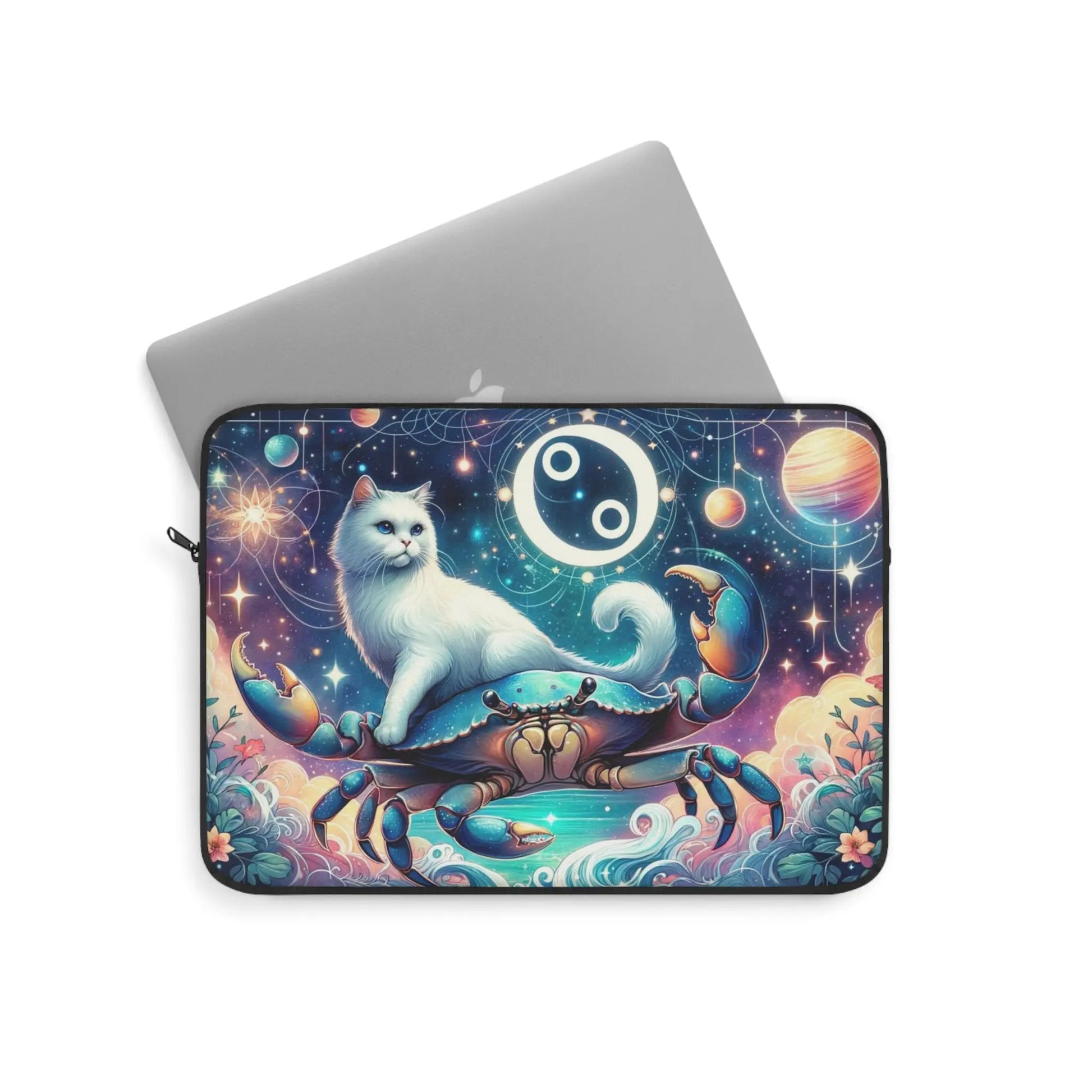 Cancer Crab Zodiac - Cat Lover - Laptop Sleeve   