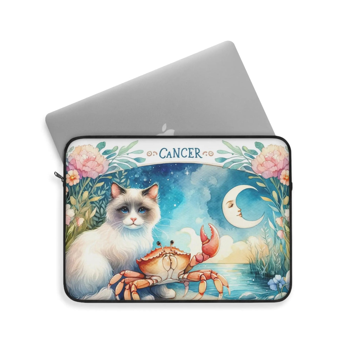 Cancer Zodiac - Cat Lover - Laptop Sleeve   