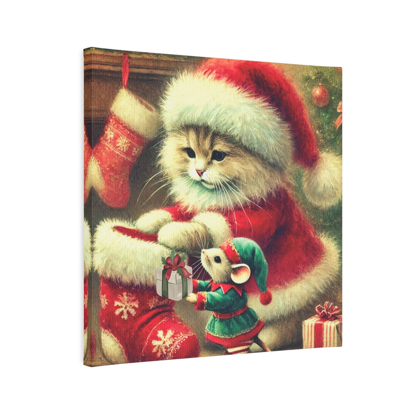 Stocking Stuffers - Cat Lover - Holiday Decor - Wall Art Decor   