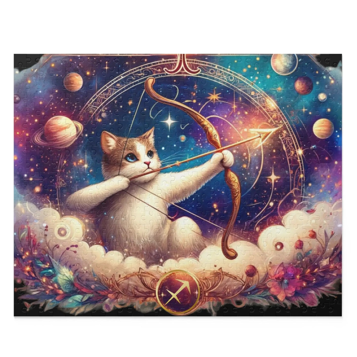 Sagittarious Puzzle - Cat Lover Gift 120, 252, or 500 -piece options   