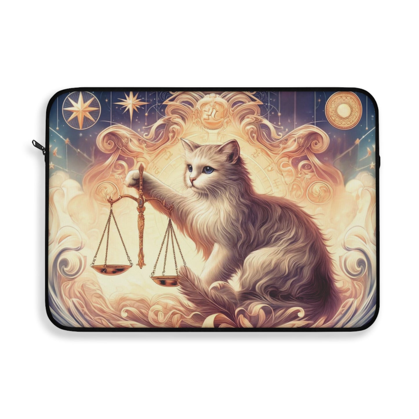 Libra Zodiac Cat Lover - Laptop Sleeve   