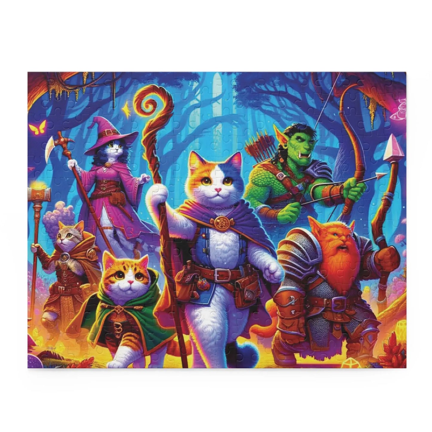 Dungeons and Dragons Adventure - Cat Lover Jigsaw Puzzle (120, 252, 500-Piece) - Montecore PawPrints