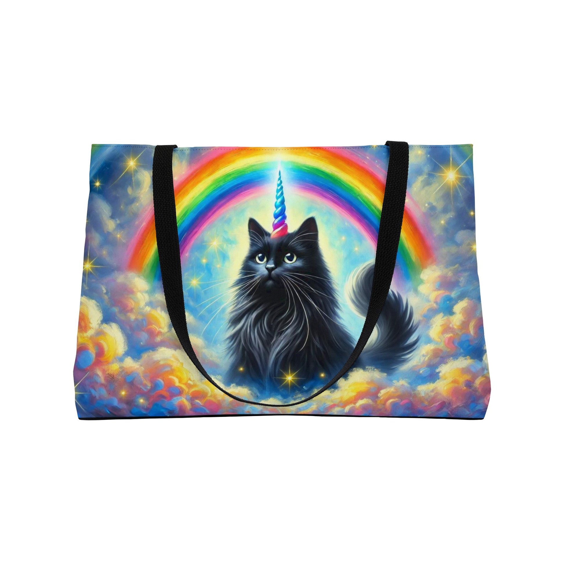 Caticorn in the Clouds - Cat Unicorn Rainbow - Weekender Tote Bag   