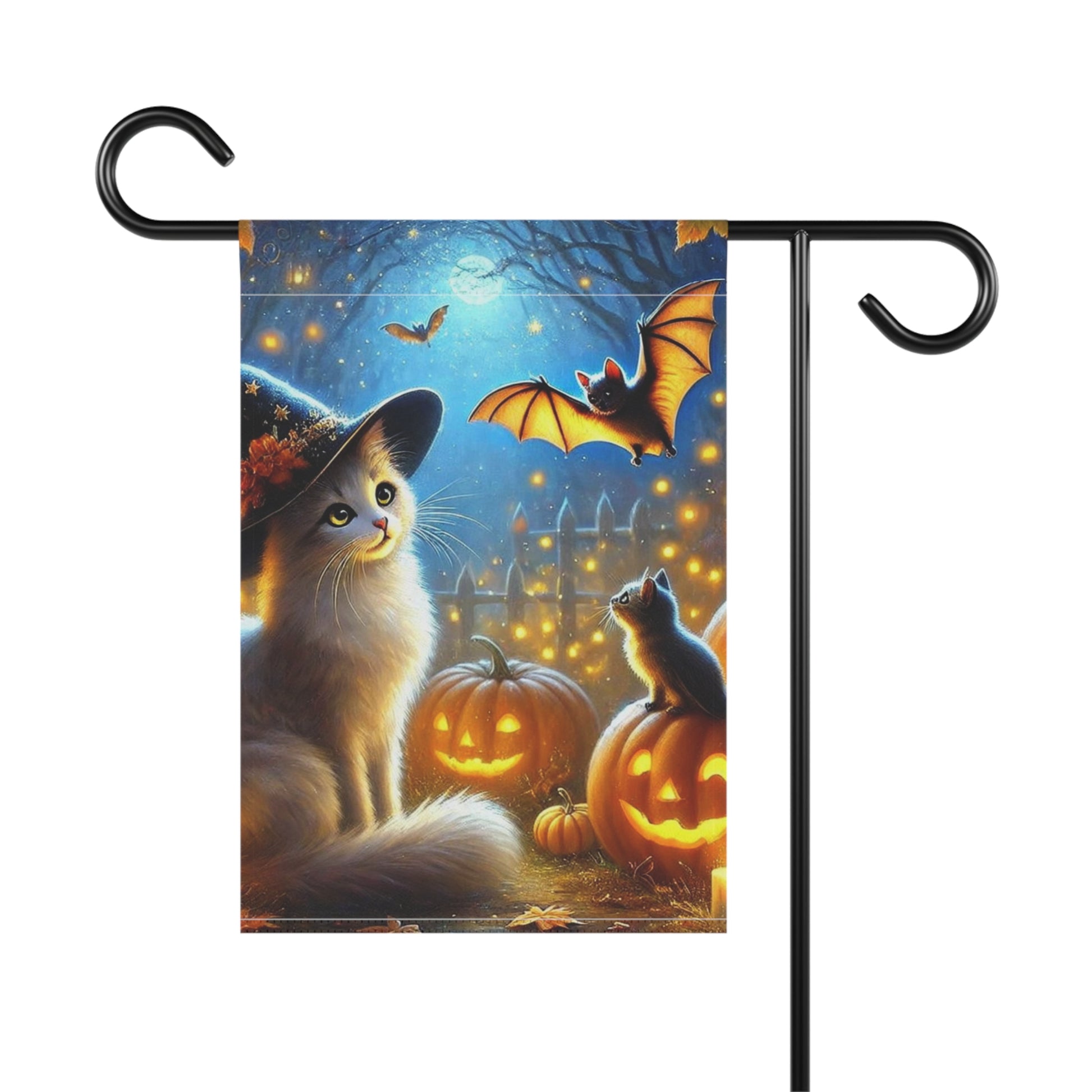 Halloween - Cat Pumpkin Patch - Garden & House Banner   