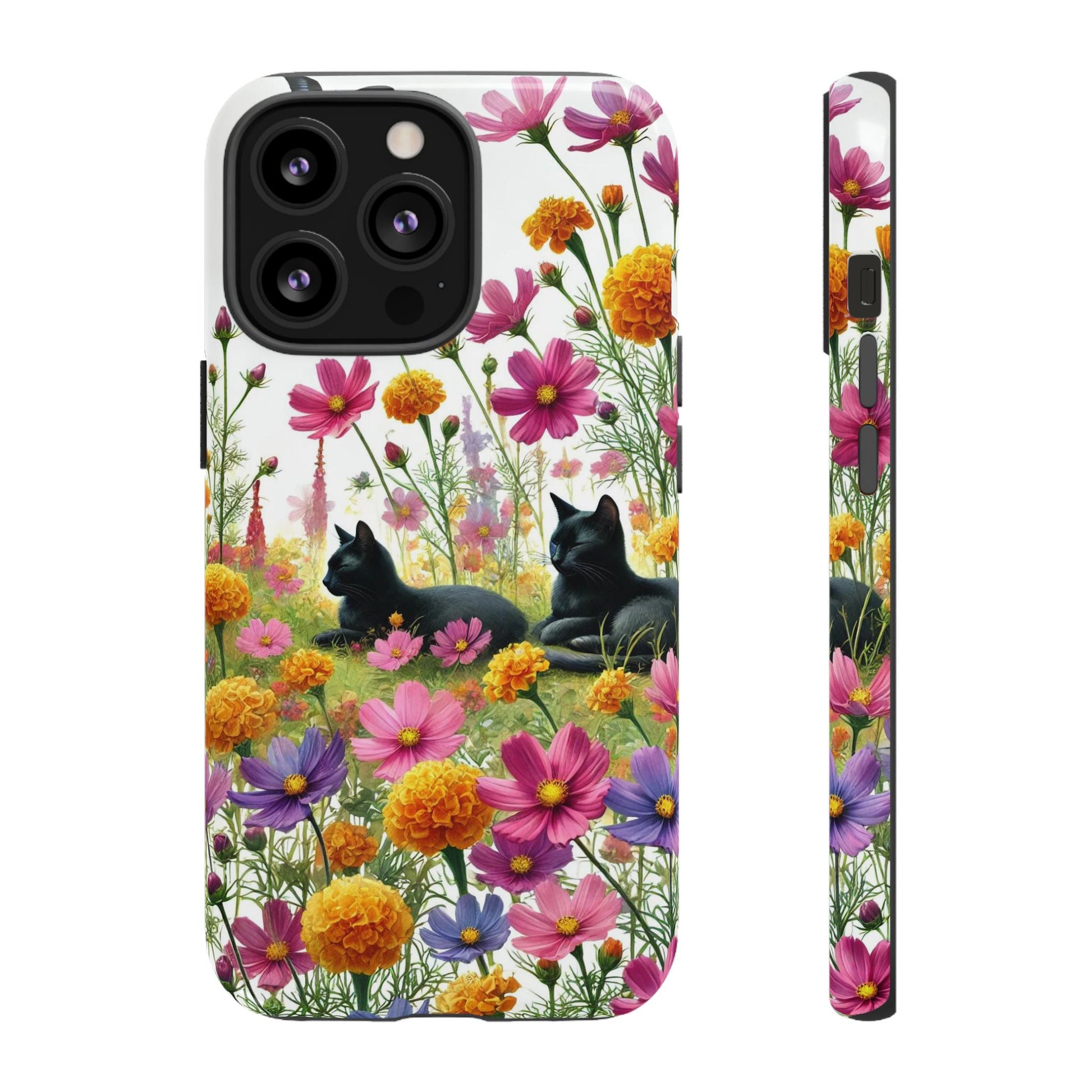 October Birth Month Flowers - Cat Lover  Iphone Tough Cases   