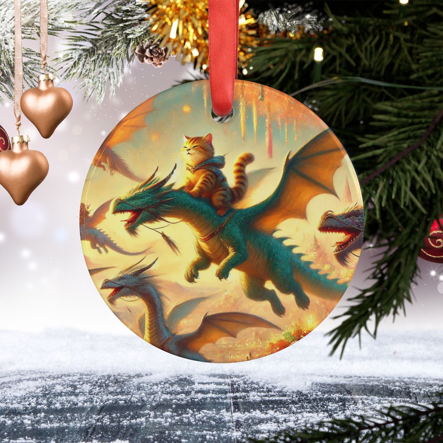 Dragon Festival - Cat Lover - Ornament   