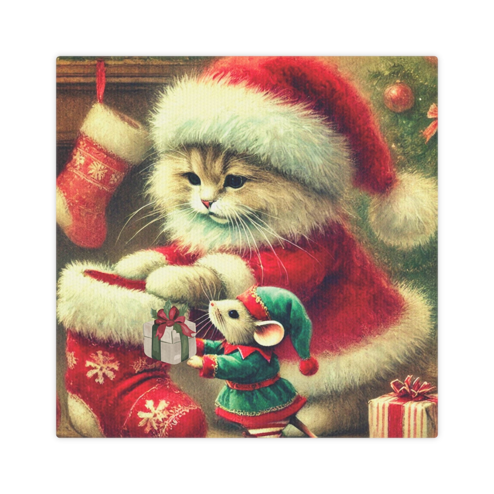 Stocking Stuffers - Cat Lover - Holiday Decor - Wall Art Decor   