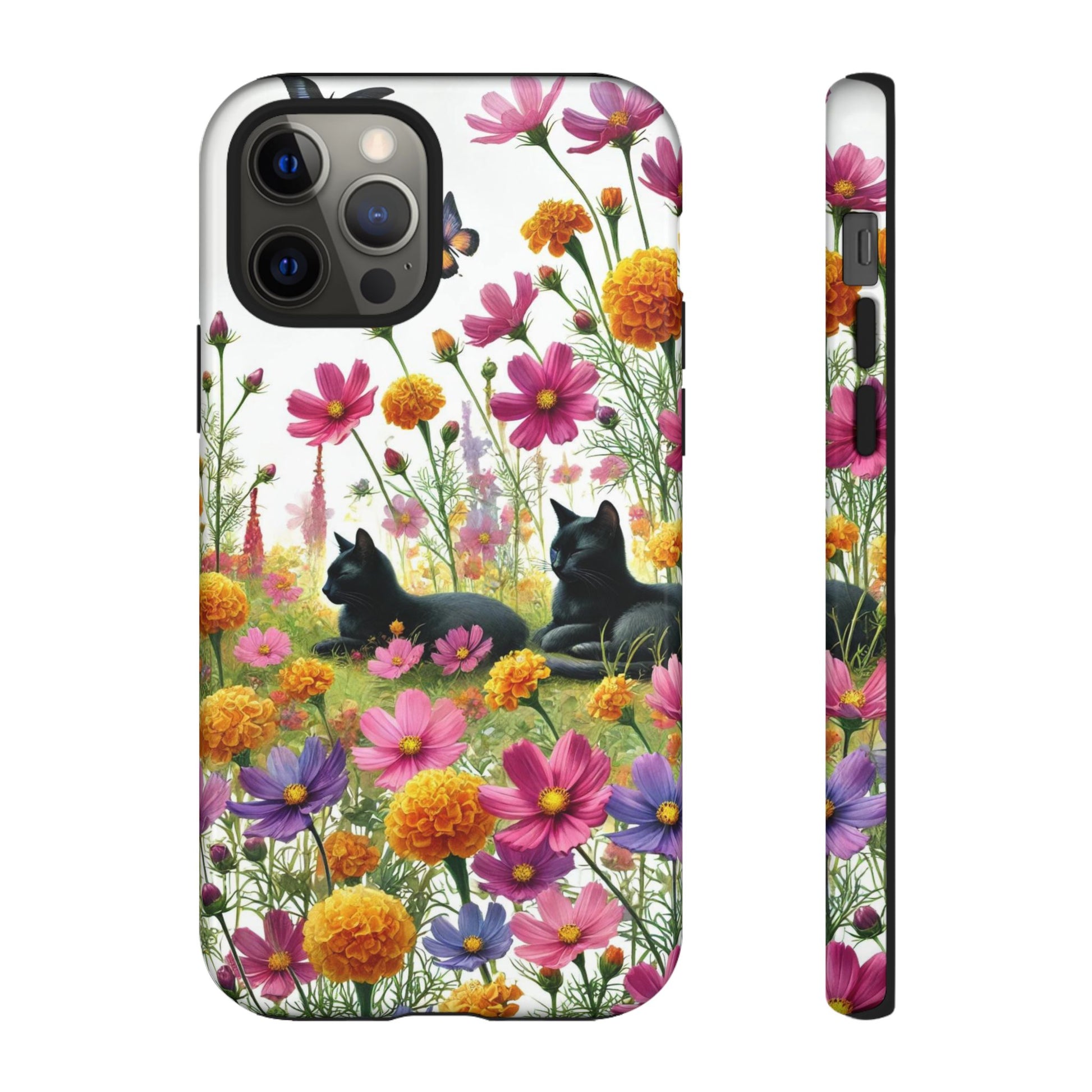 October Birth Month Flowers - Cat Lover  Iphone Tough Cases   