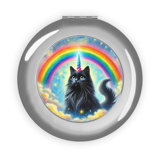 Caticorn - Cat Unicorn Fashion - Compact Travel Mirror   