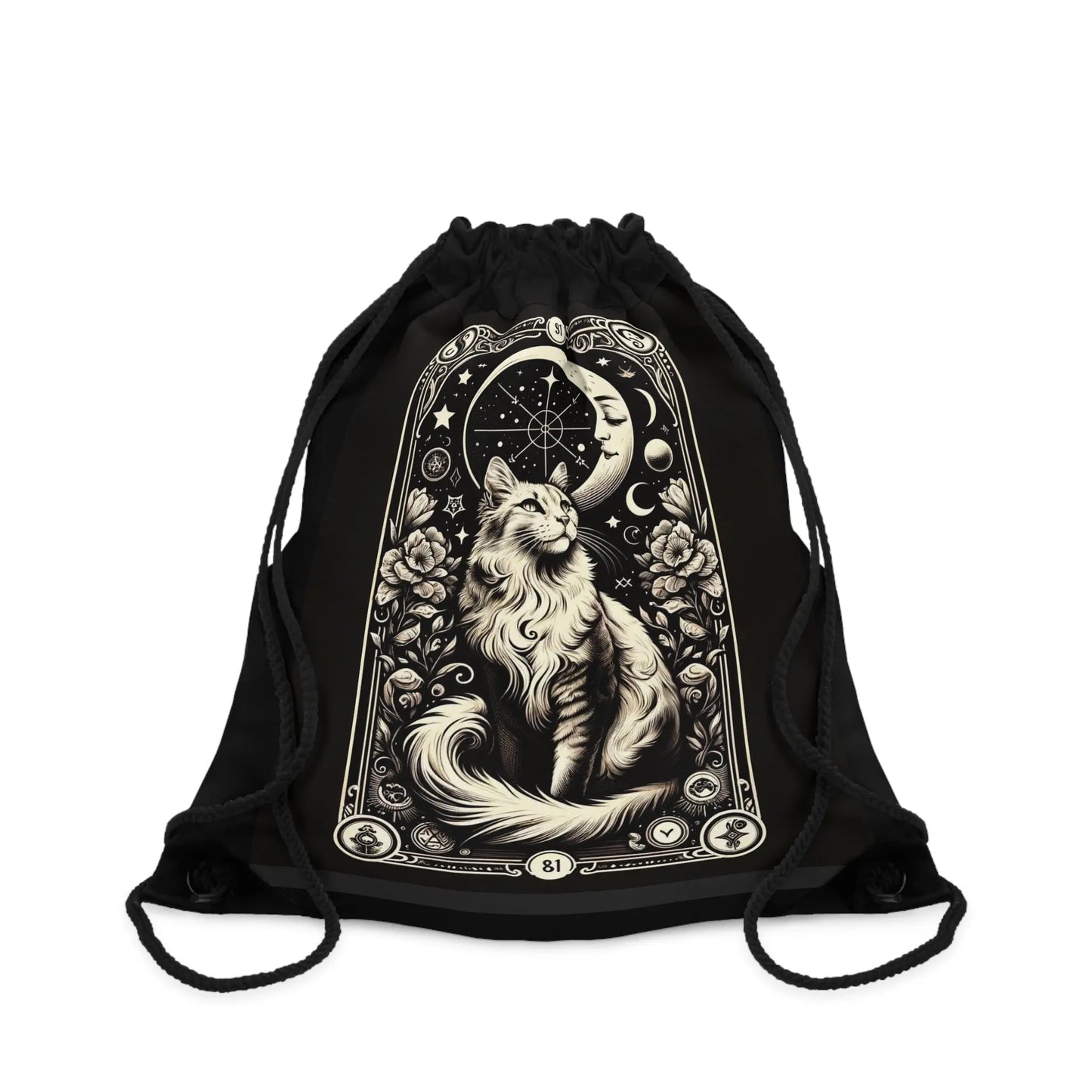 Moon Tarot - Cat Lover - Drawstring Bag   