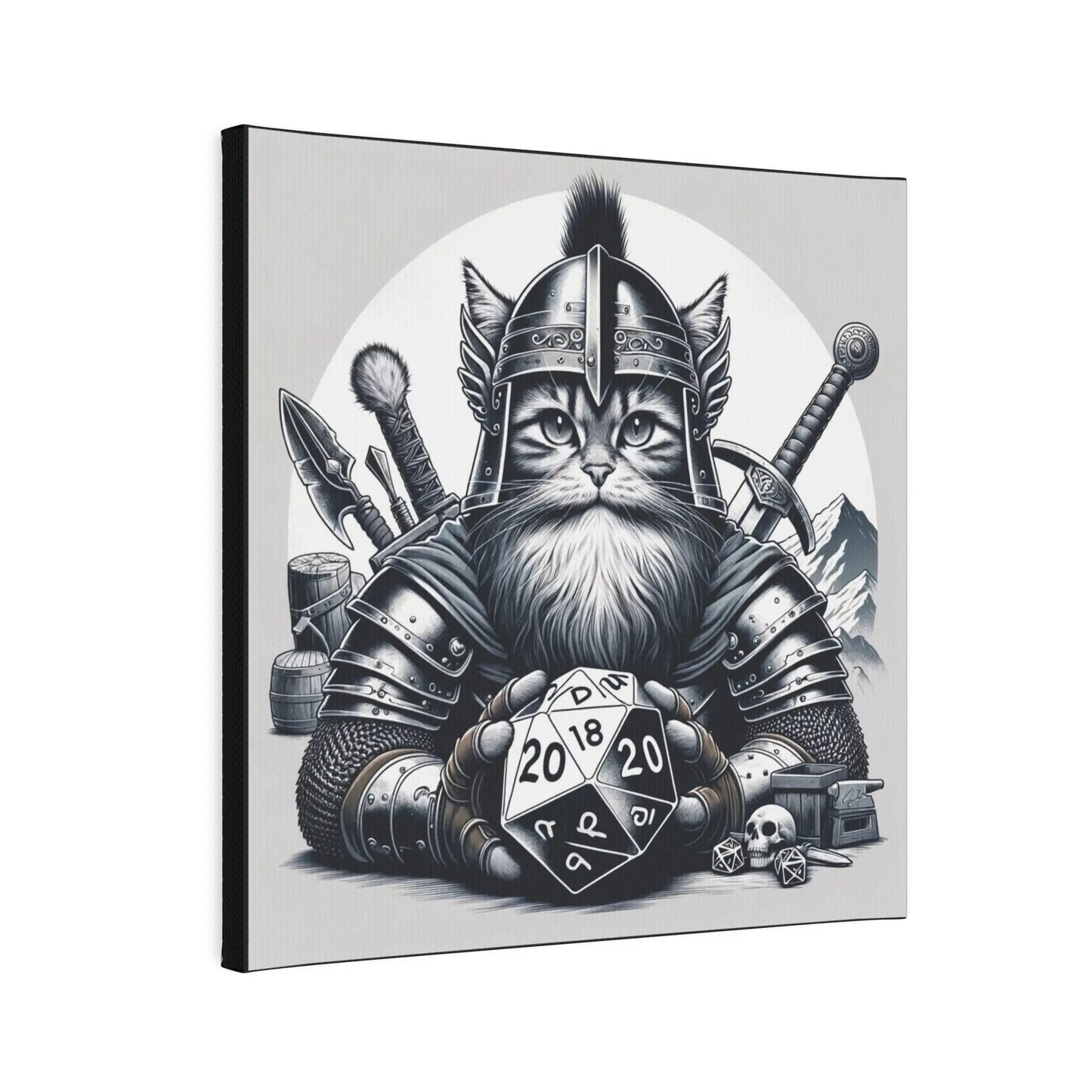 Cat Dwarf - Dungeons and Dragons  - Wall Art Decor - Montecore PawPrints