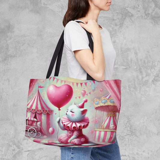 Love Cat Clown  - Weekender Tote Bag   