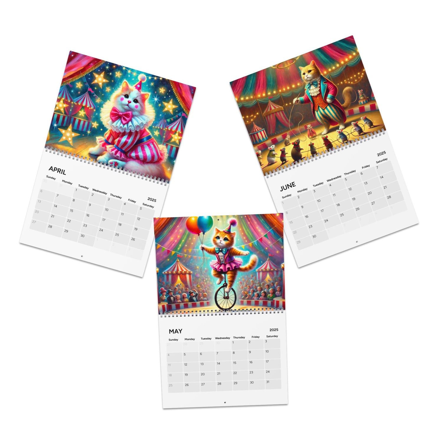 Cat Clown Circus - Calendar (2025)   