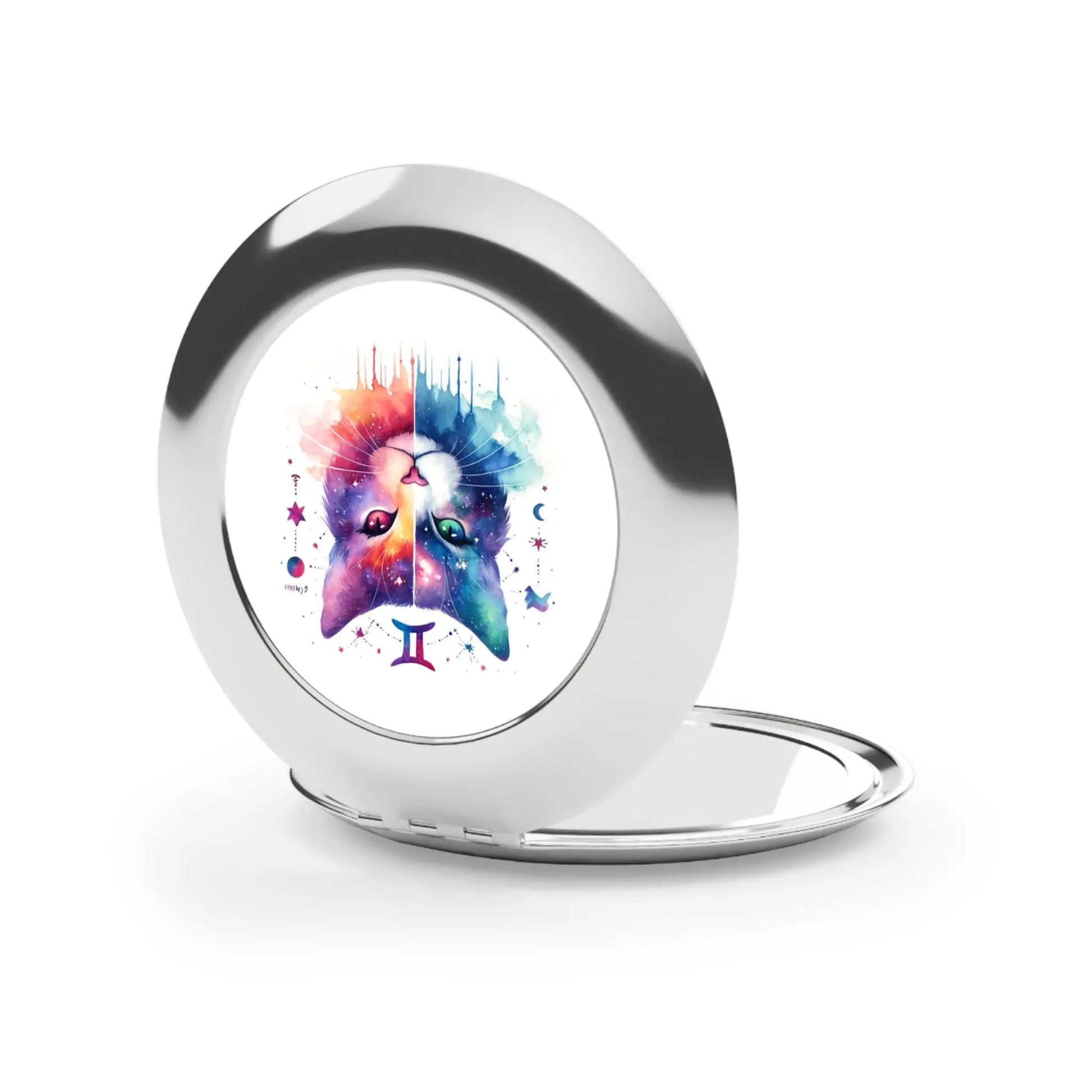 Gemini - Cat Lover - Compact Travel Mirror   