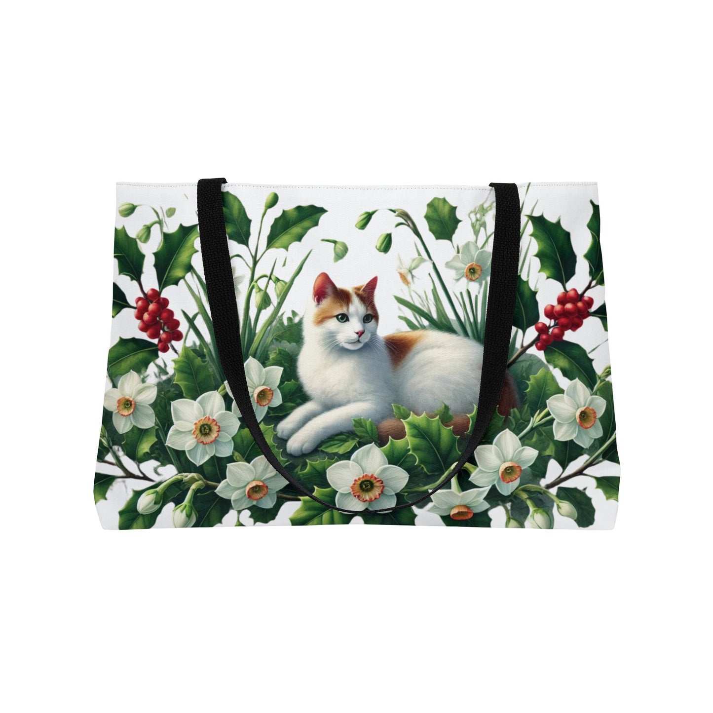 December Birth Flower - Cat Lover - Weekender Tote Bag   