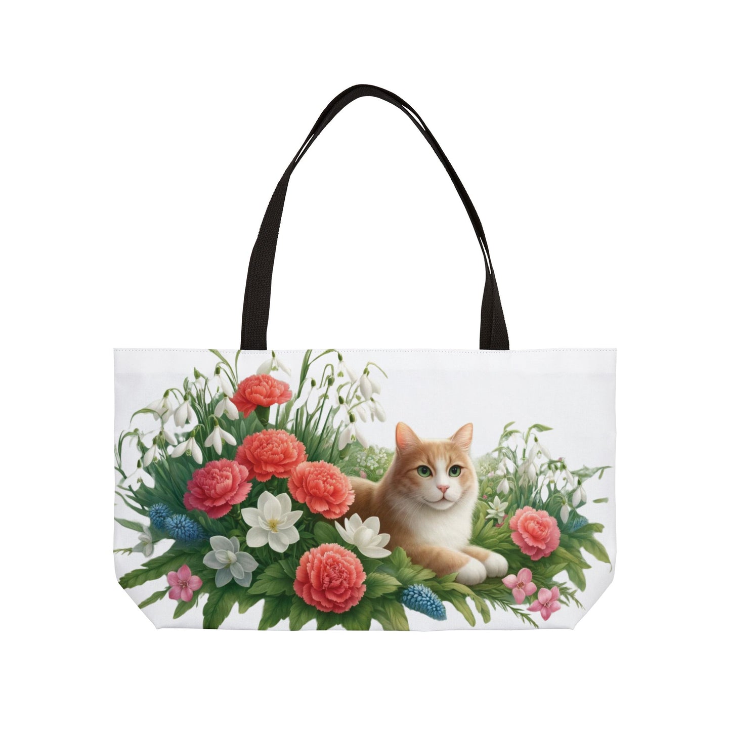 January Birth Flower - Cat Lover - Weekender Tote Bag   