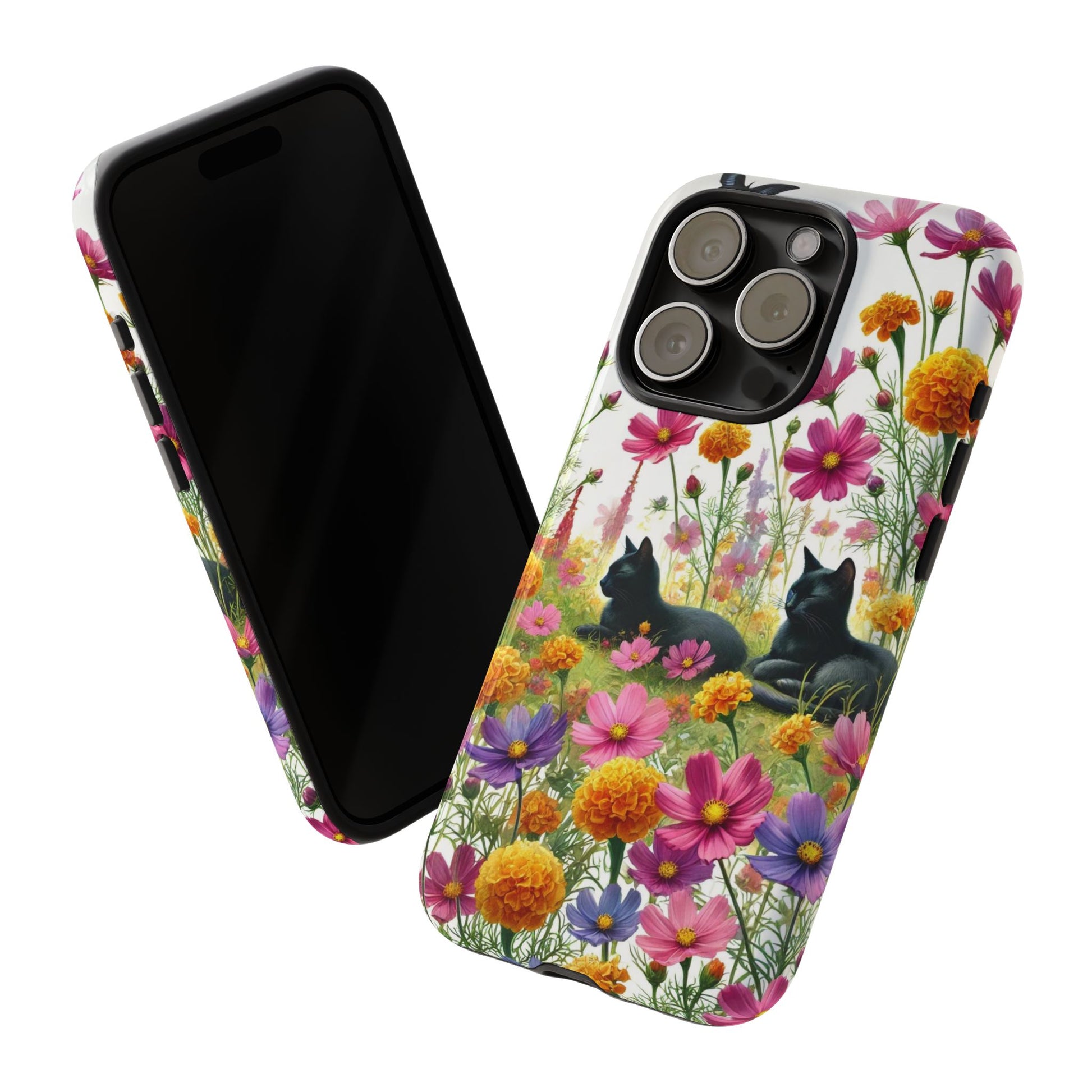 October Birth Month Flowers - Cat Lover  Iphone Tough Cases   