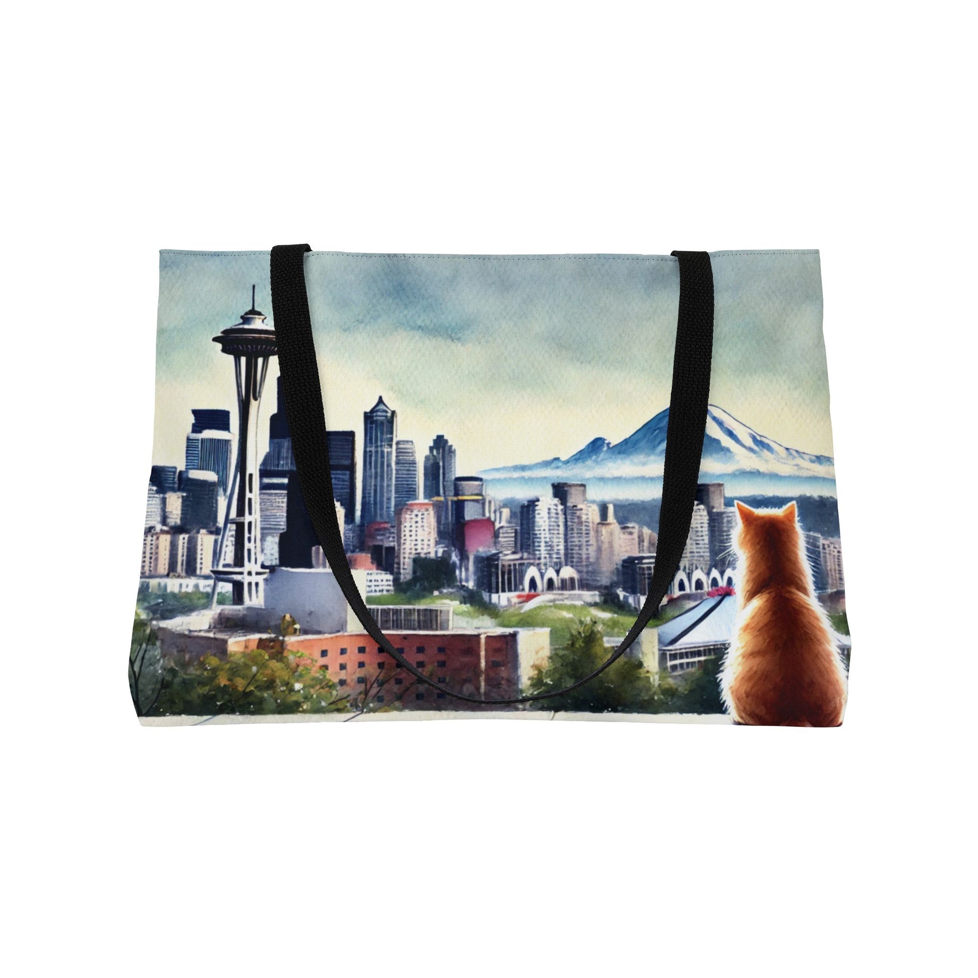 Seattle City Views - Cat Lover - Weekender Tote Bag   