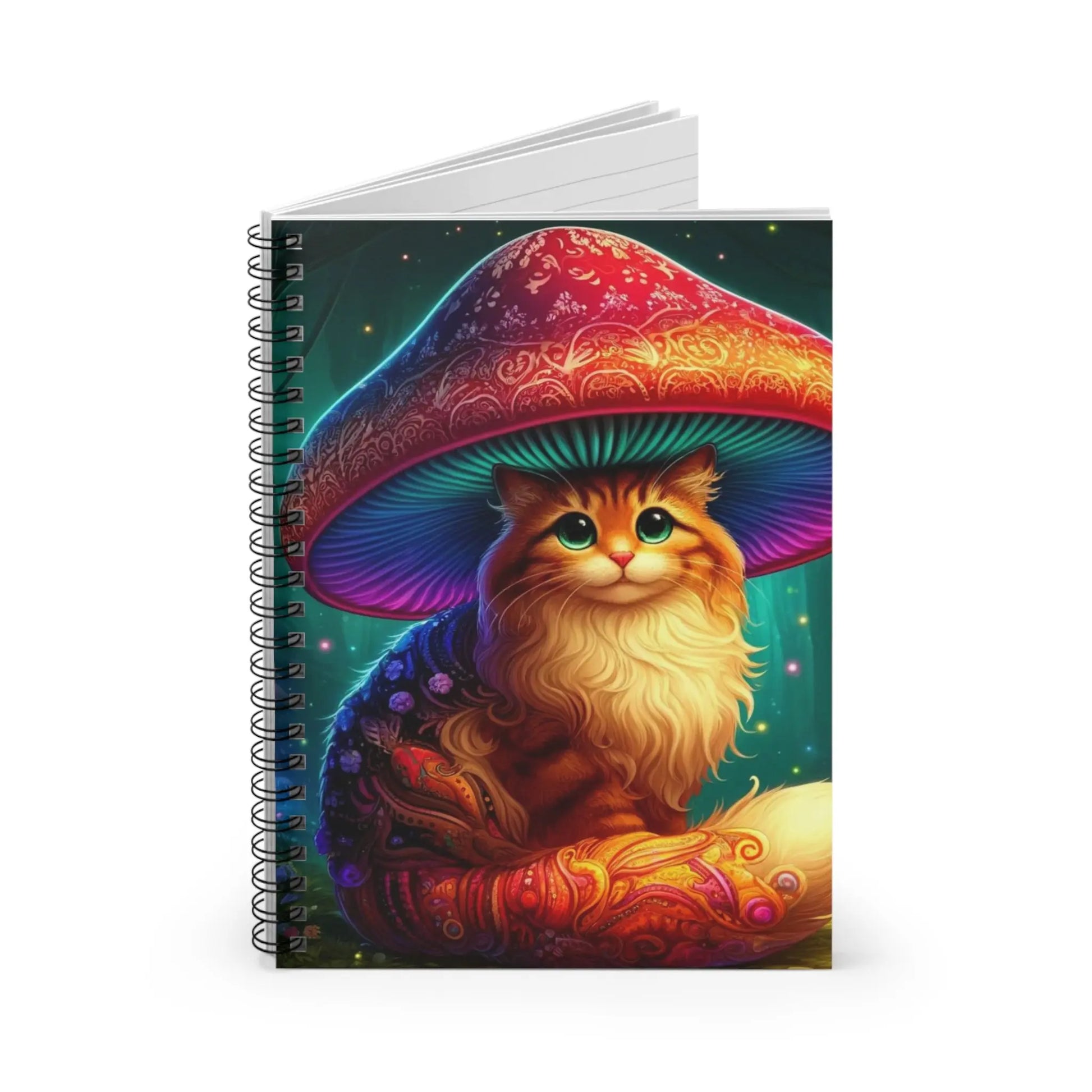 Mushroom Forrest - Spiral Notebook - Ruled Line - Montecore PawPrints