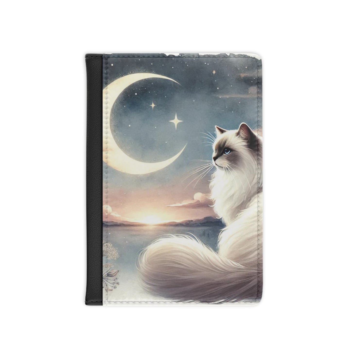 Celestial Moon - Cat Lover Ragdoll - Passport Cover   