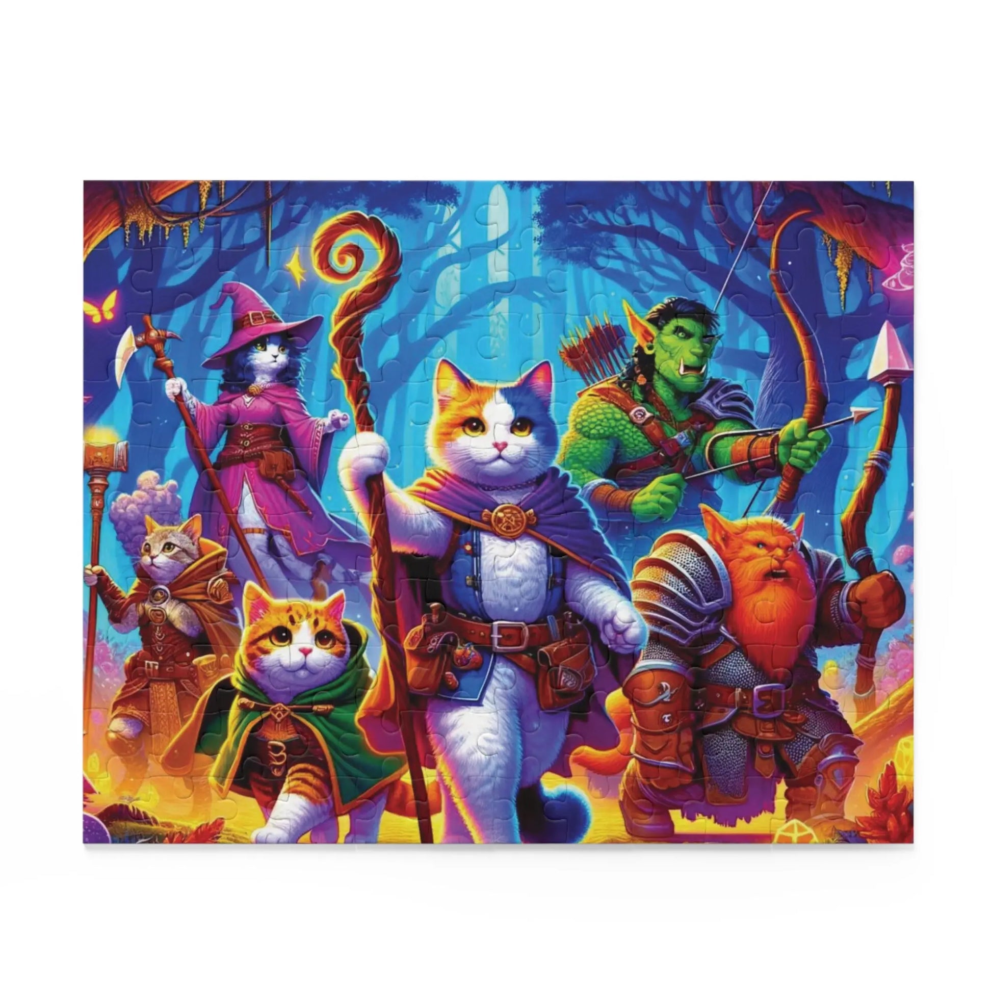 Dungeons and Dragons Adventure - Cat Lover Jigsaw Puzzle (120, 252, 500-Piece) - Montecore PawPrints