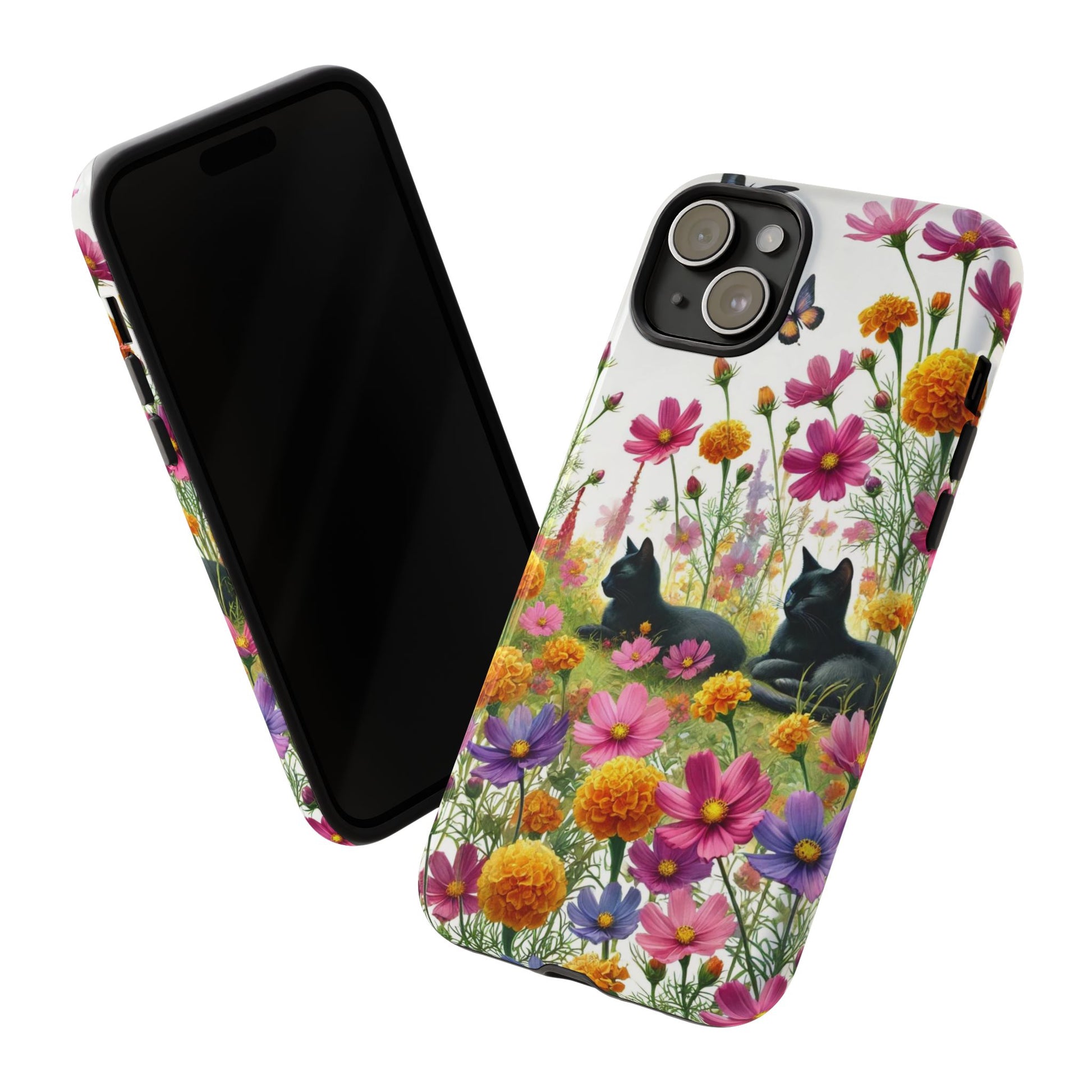 October Birth Month Flowers - Cat Lover  Iphone Tough Cases   