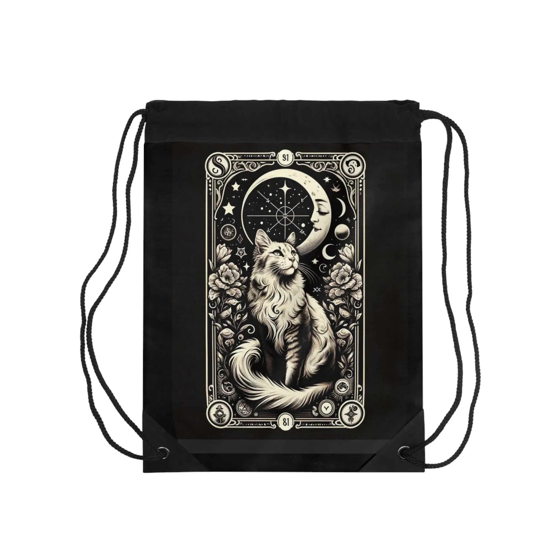 Moon Tarot - Cat Lover - Drawstring Bag   