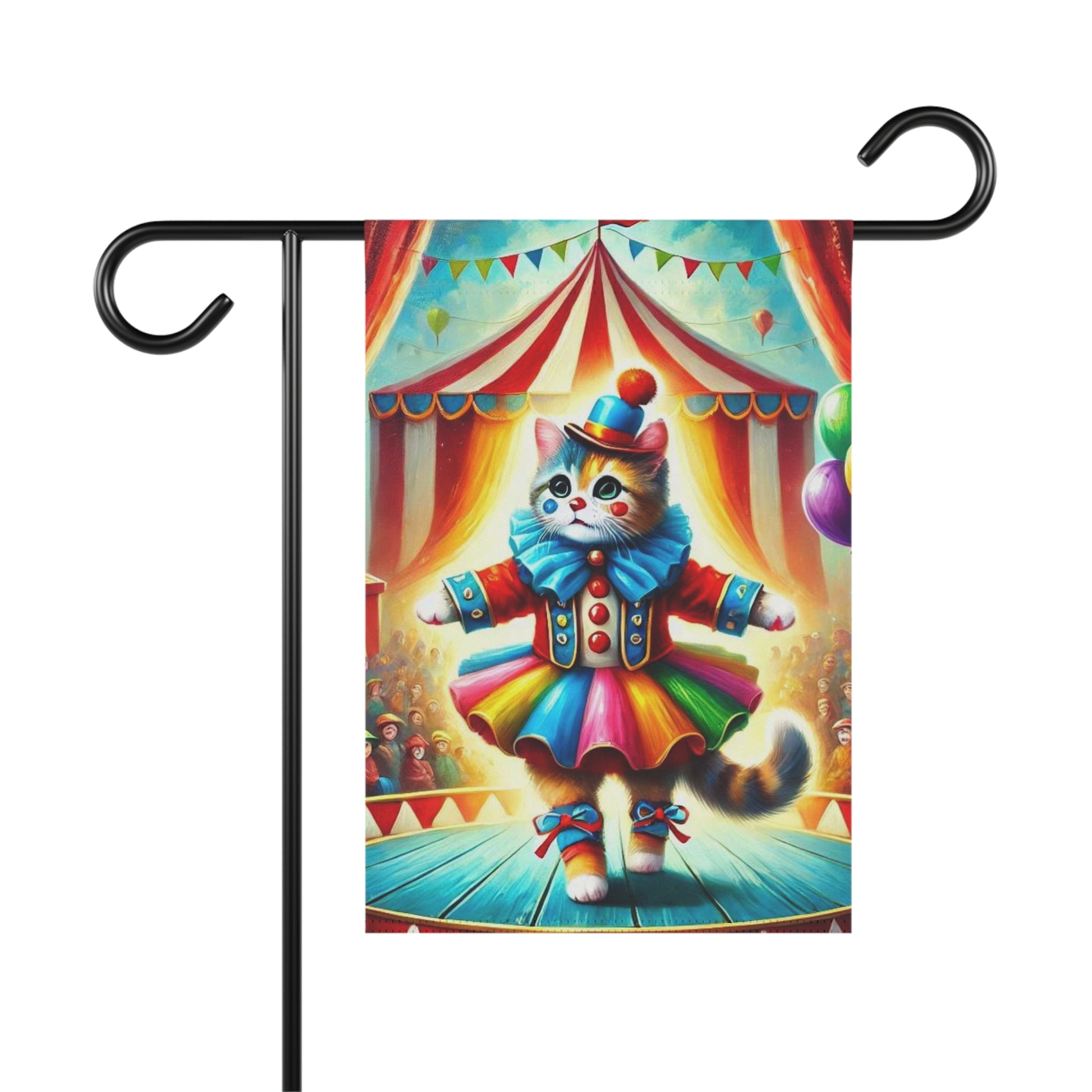 Cat Clown Circus - Garden & House Banner   