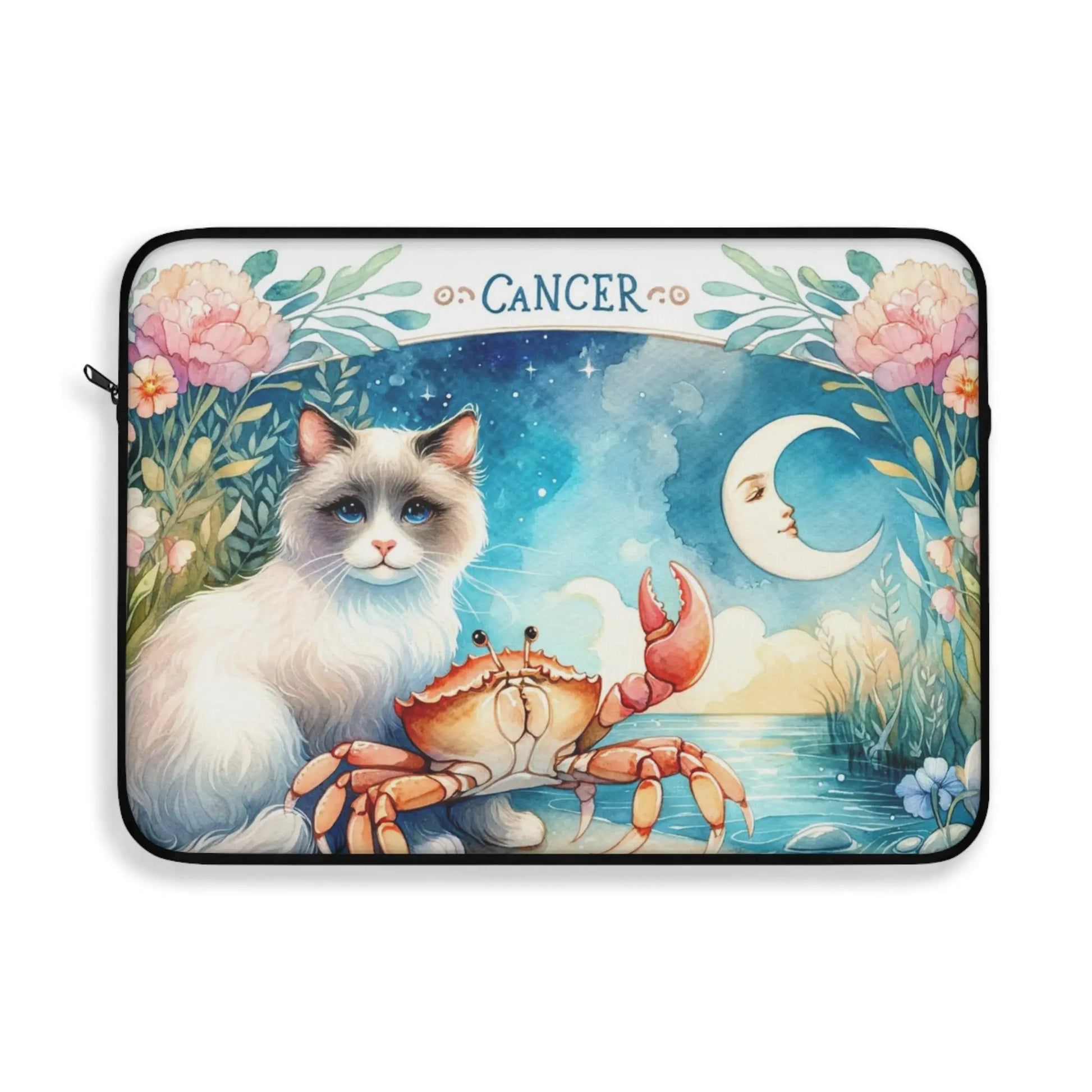 Cancer Zodiac - Cat Lover - Laptop Sleeve   