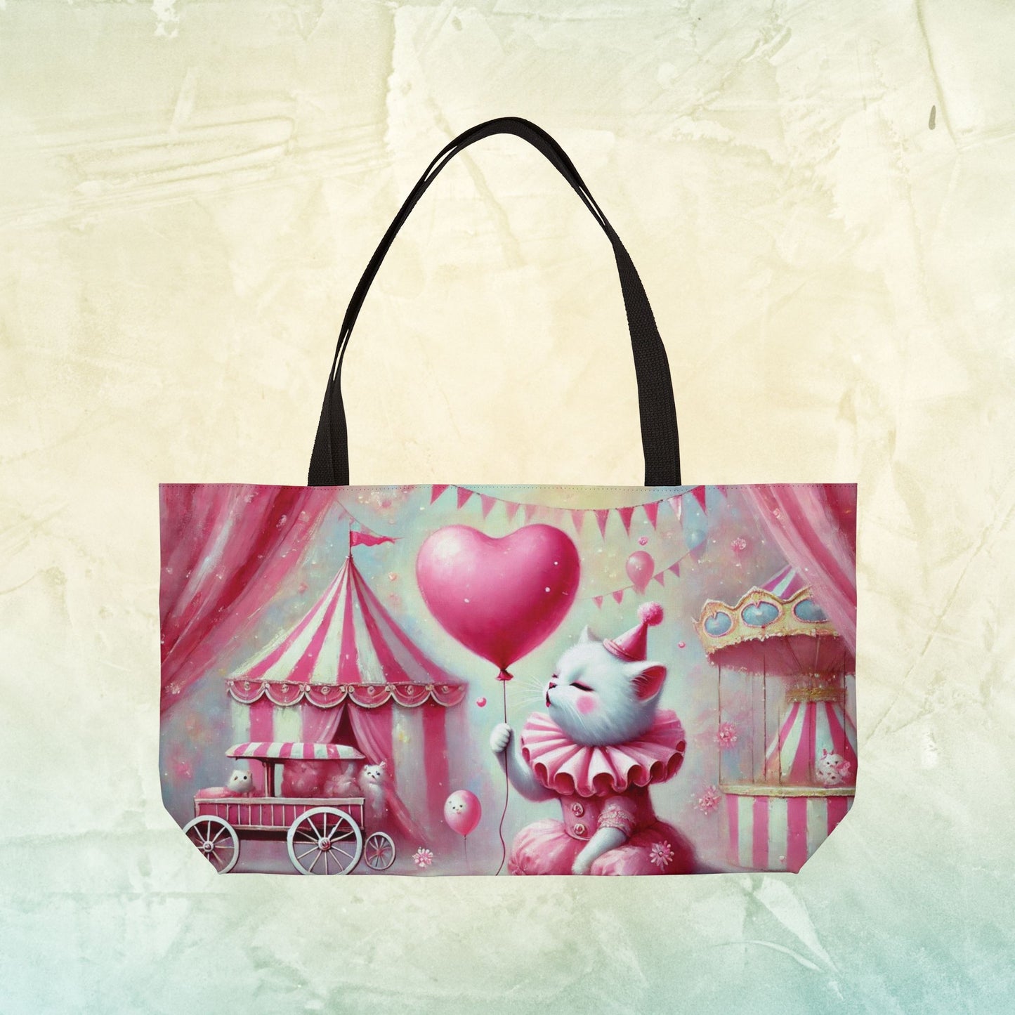 Love Cat Clown  - Weekender Tote Bag   