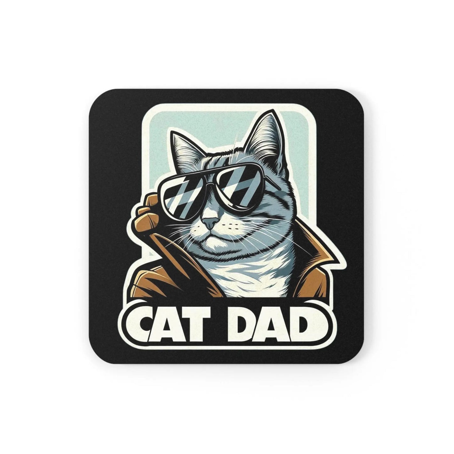 Cat Dad - Cat Lover Coaster - Montecore PawPrints