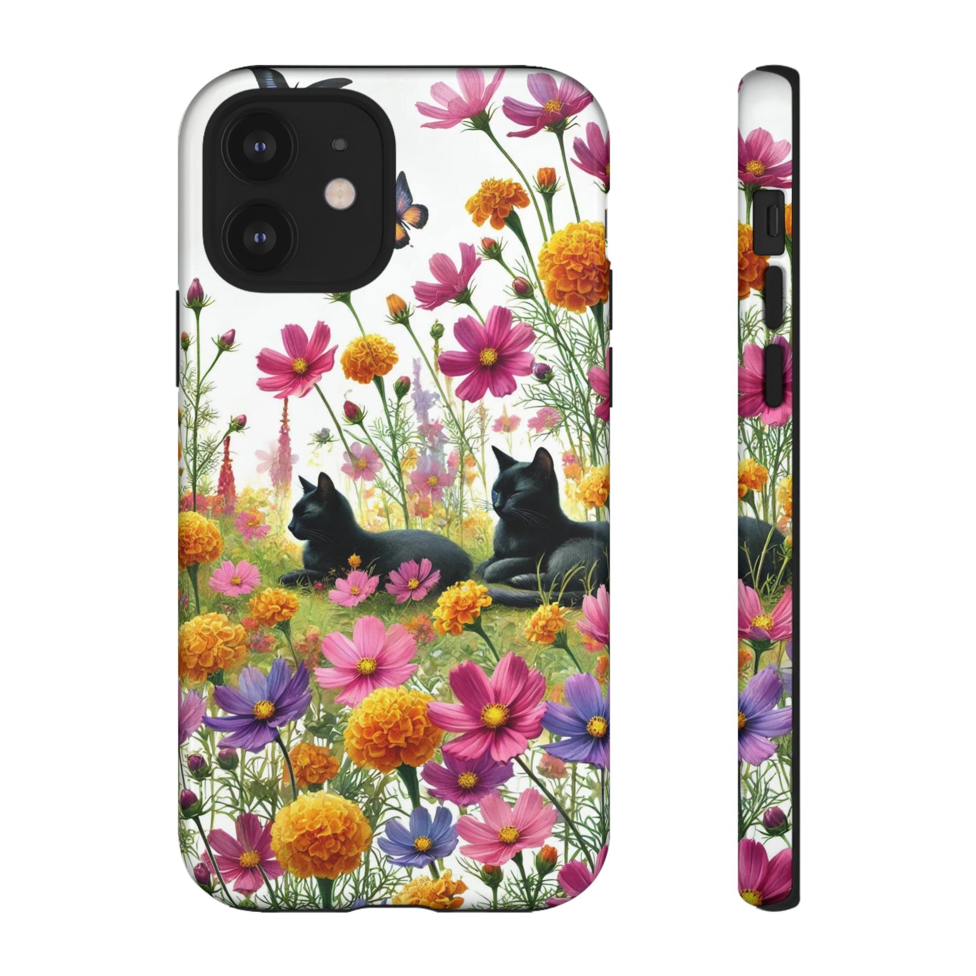 October Birth Month Flowers - Cat Lover  Iphone Tough Cases   