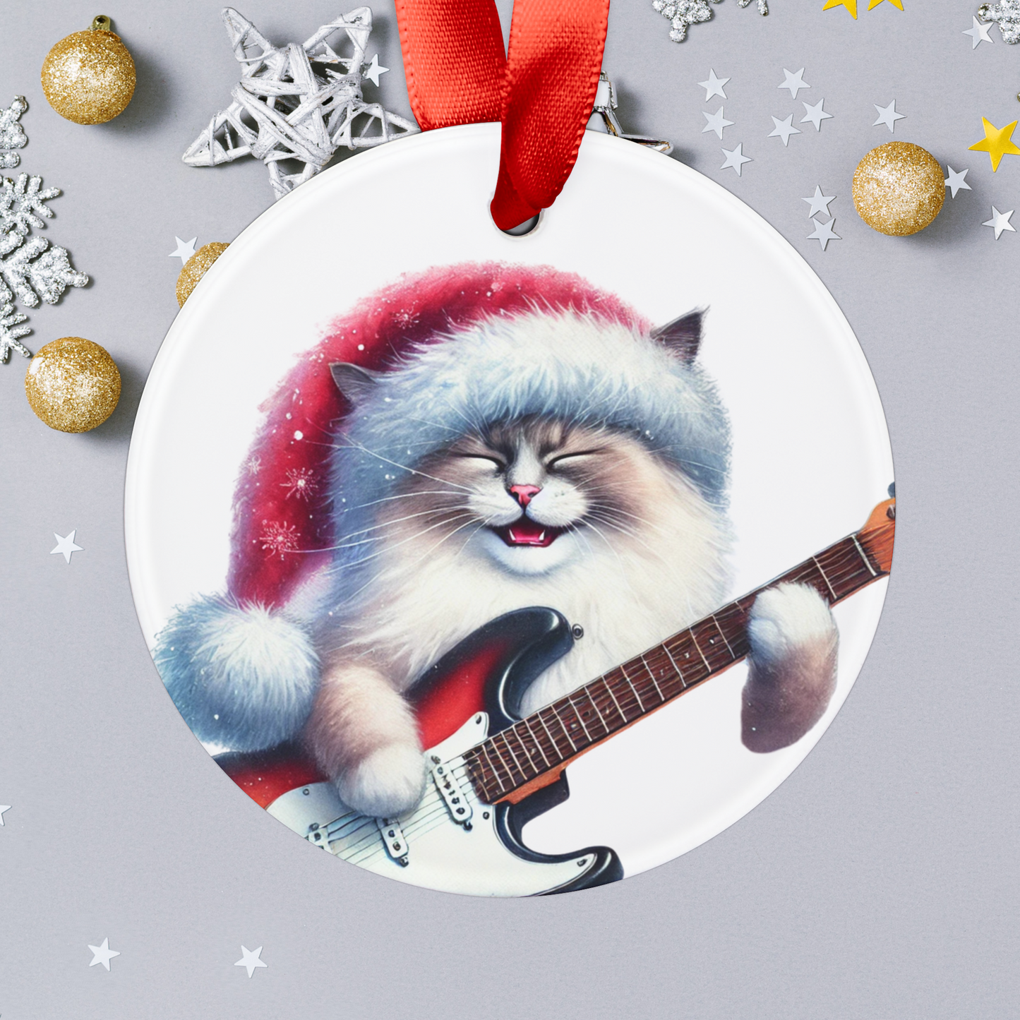 Christmas Rock - Cat Lover - Ornament   