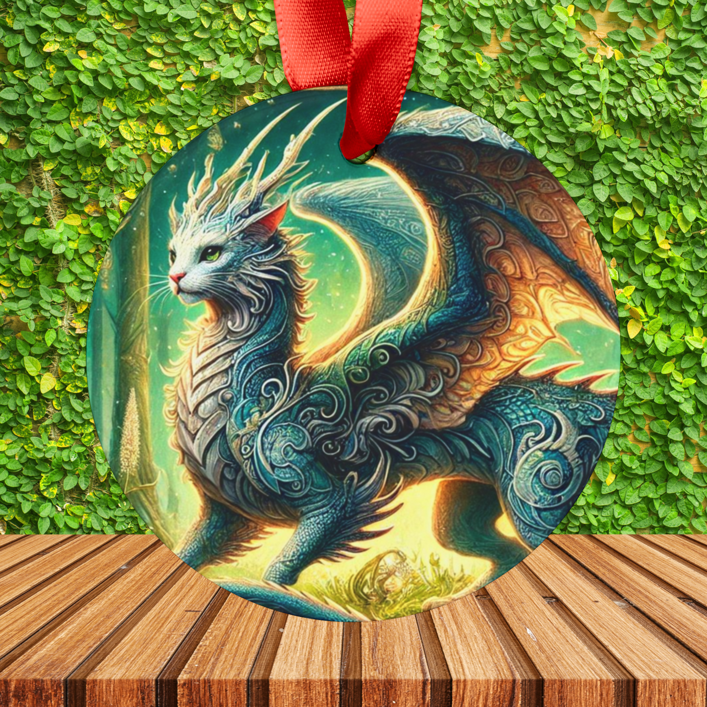 The Magical Cragon - Cat Dragon - Ornament   