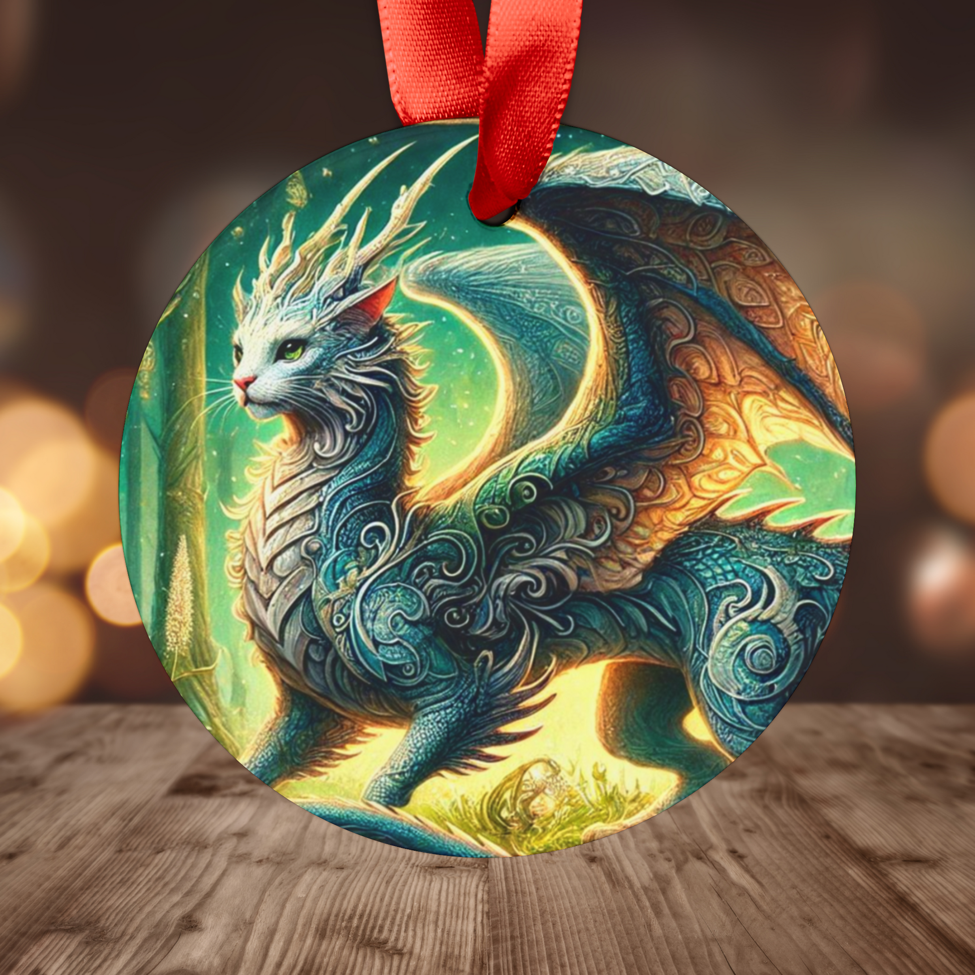 The Magical Cragon - Cat Dragon - Ornament   