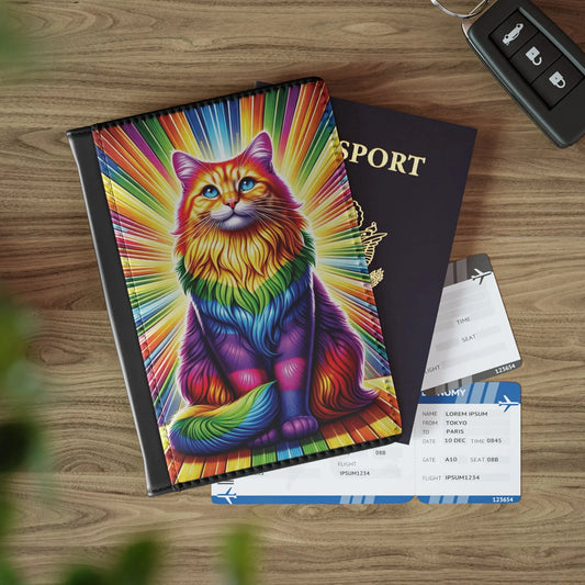 Fluffy Rainbow Cat - Passport Cover - Montecore PawPrints