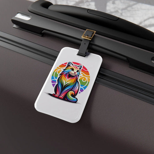 Rainbow Sunsets - Cat Lover - Luggage Tag - Montecore PawPrints