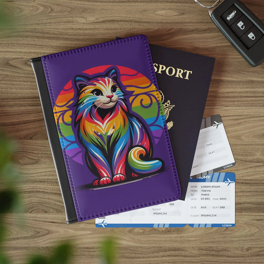 Rainbow Sunsets - Cat Lover - Passport Cover - Montecore PawPrints