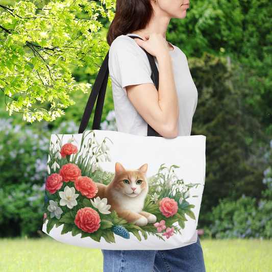 January Birth Flower - Cat Lover - Weekender Tote Bag   