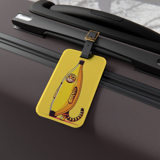 Banana Cat - Luggage Tag - Travel Gift   