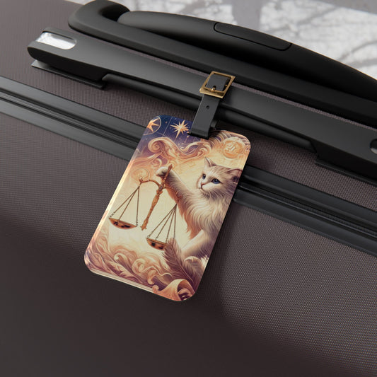 Libra - Cat Lover - Luggage Tag   